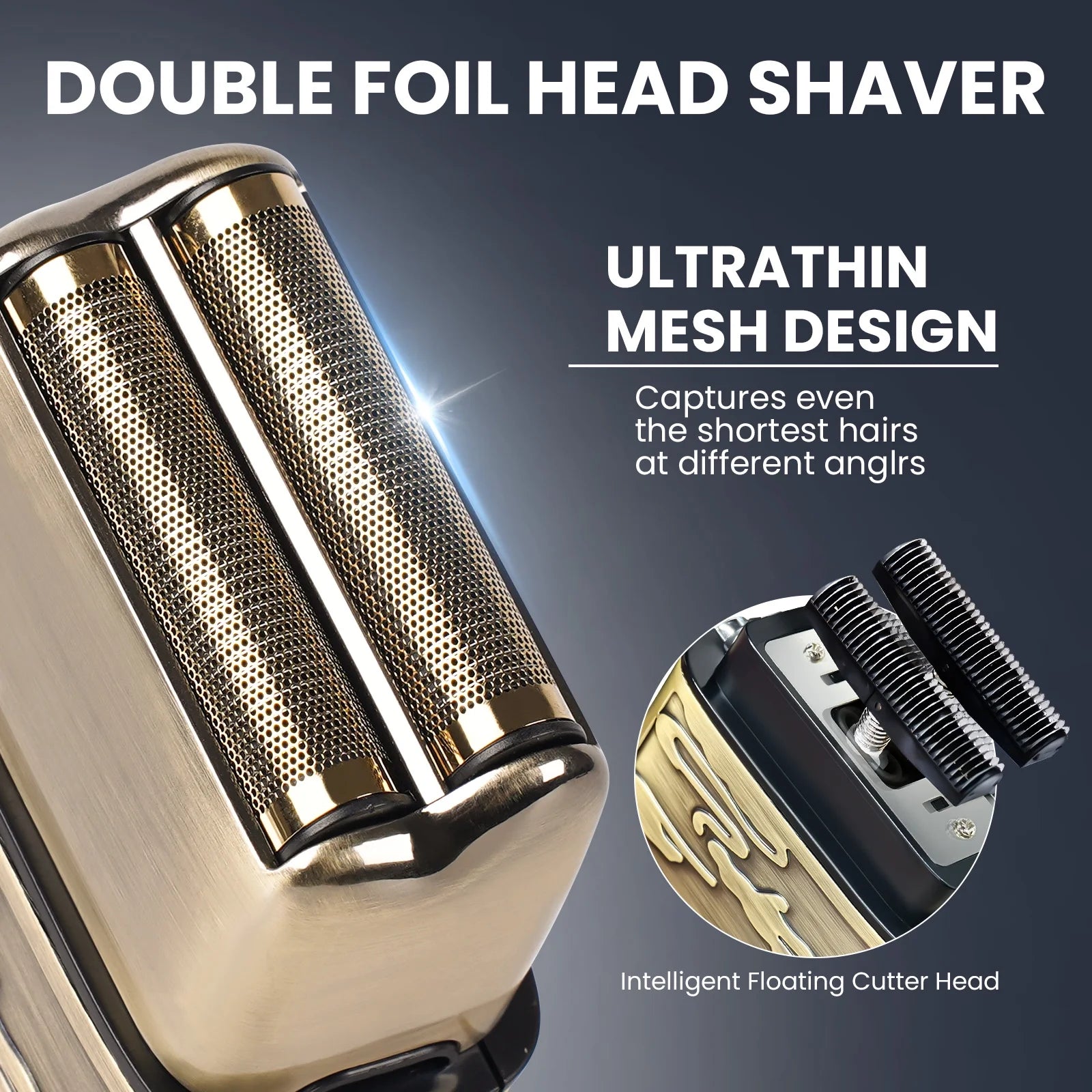 Hair Beard Trimmer Razor Shavers Grooming Kit, Electric Razor Shavers and Hair Clipper with LCD Display for Men Father Husband Birthday Gifts