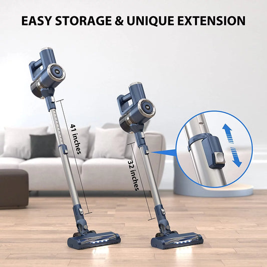 Lightweight Cordless Stick Vacuum Cleaner W200 for Carpets and Pet Hair