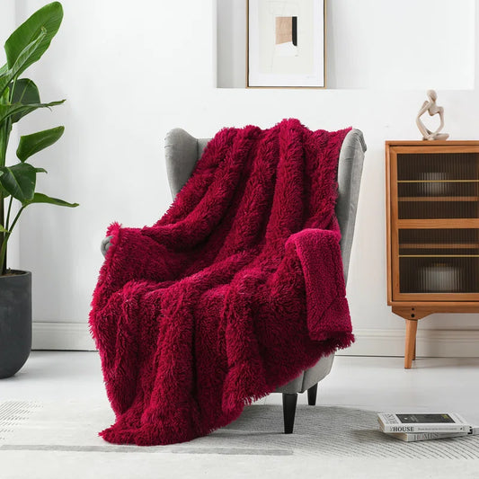 Super Soft Fuzzy Fluffy Sherpa Faux Fur Throw, Blanket.